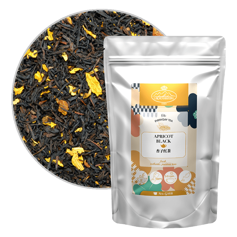 Apricot Black 100g Loose Leaf Pouch