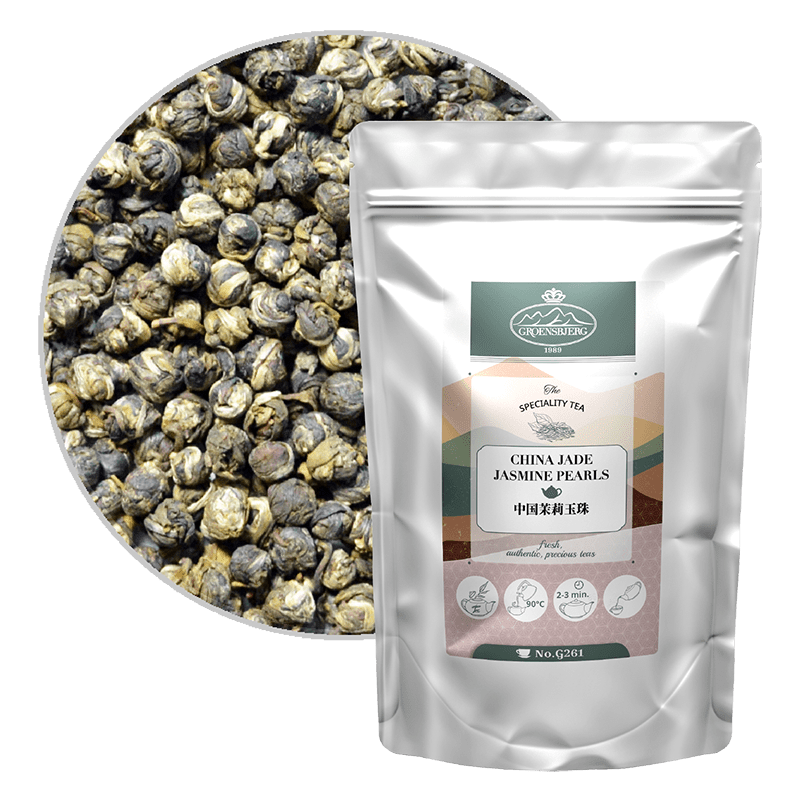 China Jade Jasmine Pearls 100g Loose Leaf Pouch