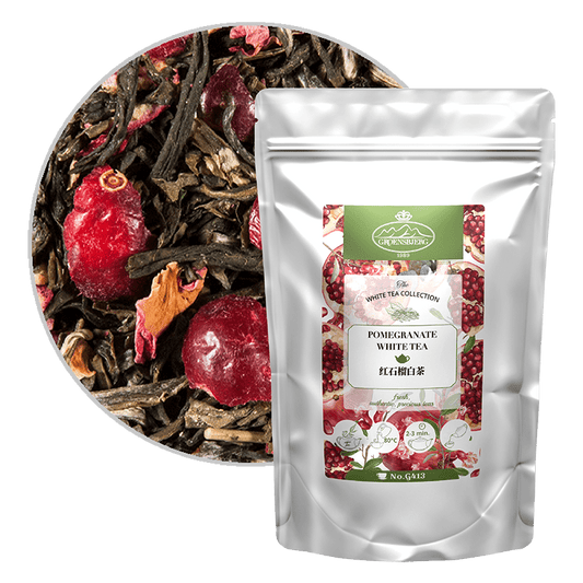 Pomegranate White Tea 100g Loose Leaf Pouch