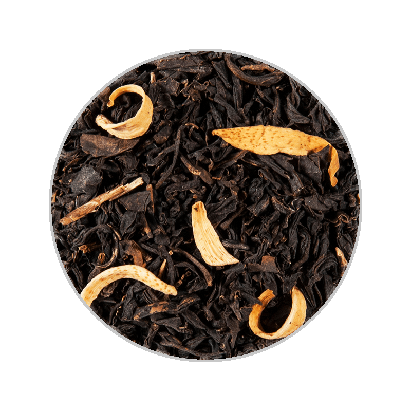 Peach Black 60g Pouch Box with Loose Tea