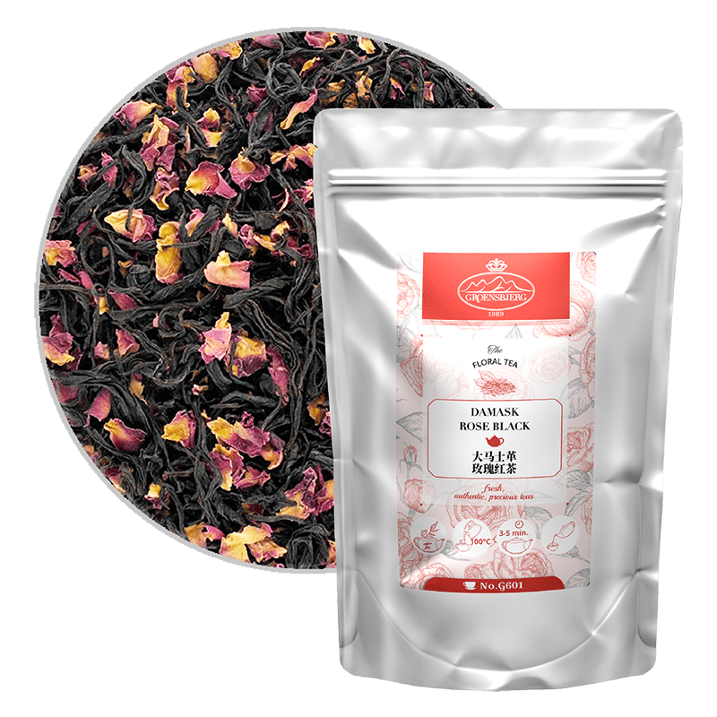 Damask Rose Black 100g Loose Leaf Pouch