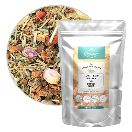 Mango Fresh Mint Tea 100g Loose Leaf Pouch