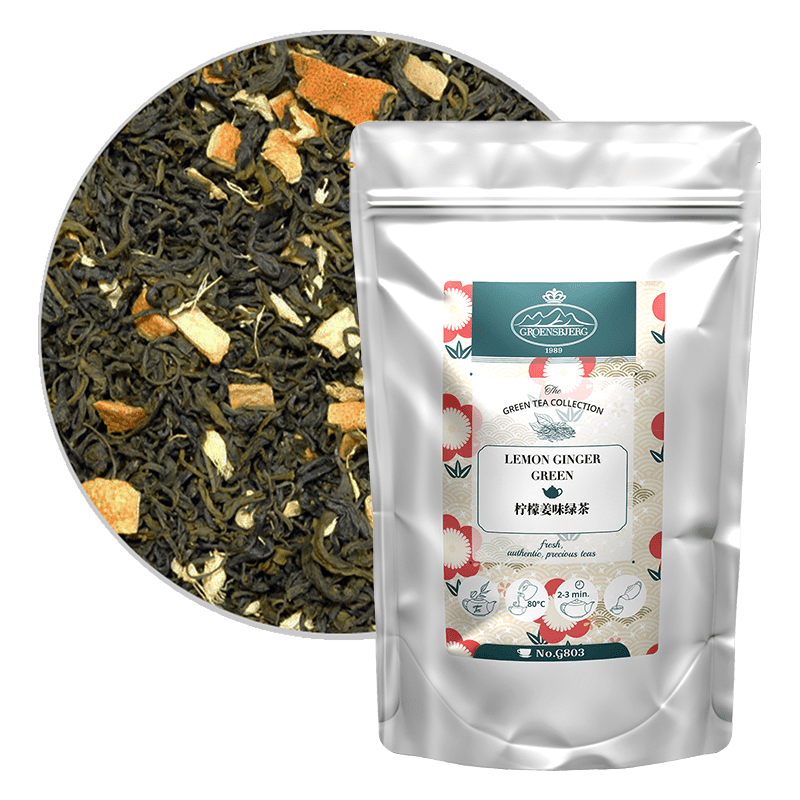 Lemon Ginger Green 100g Loose Leaf Pouch