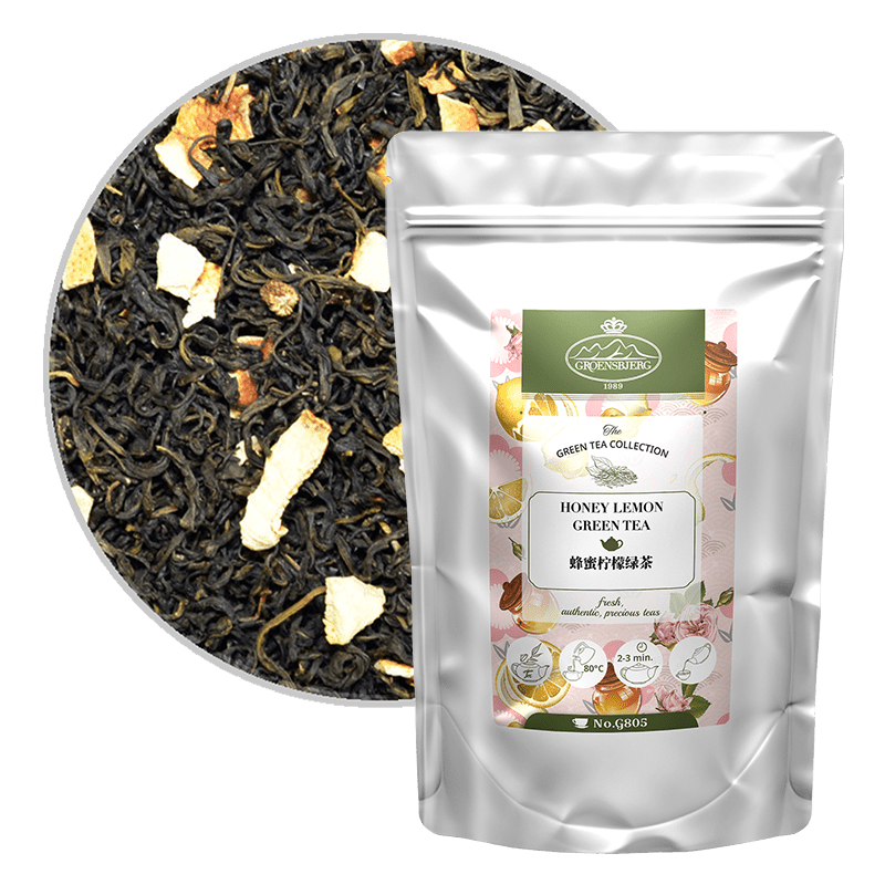 Honey Lemon Green Tea 100g Loose Leaf Pouch