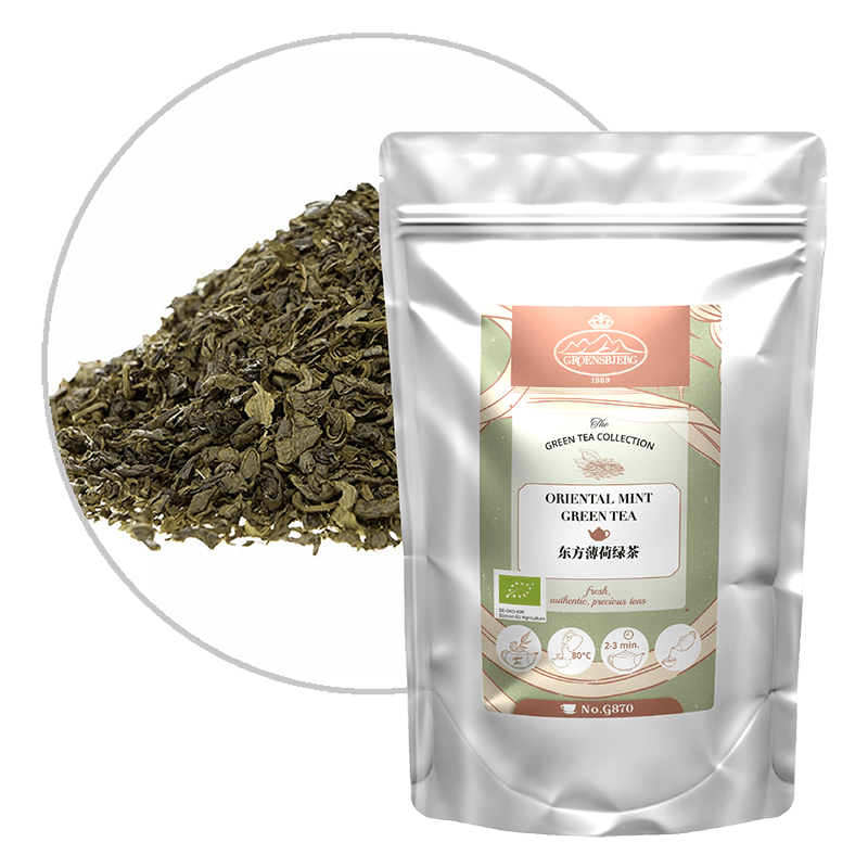 Oriental Mint Green Tea 100g Loose Leaf Pouch