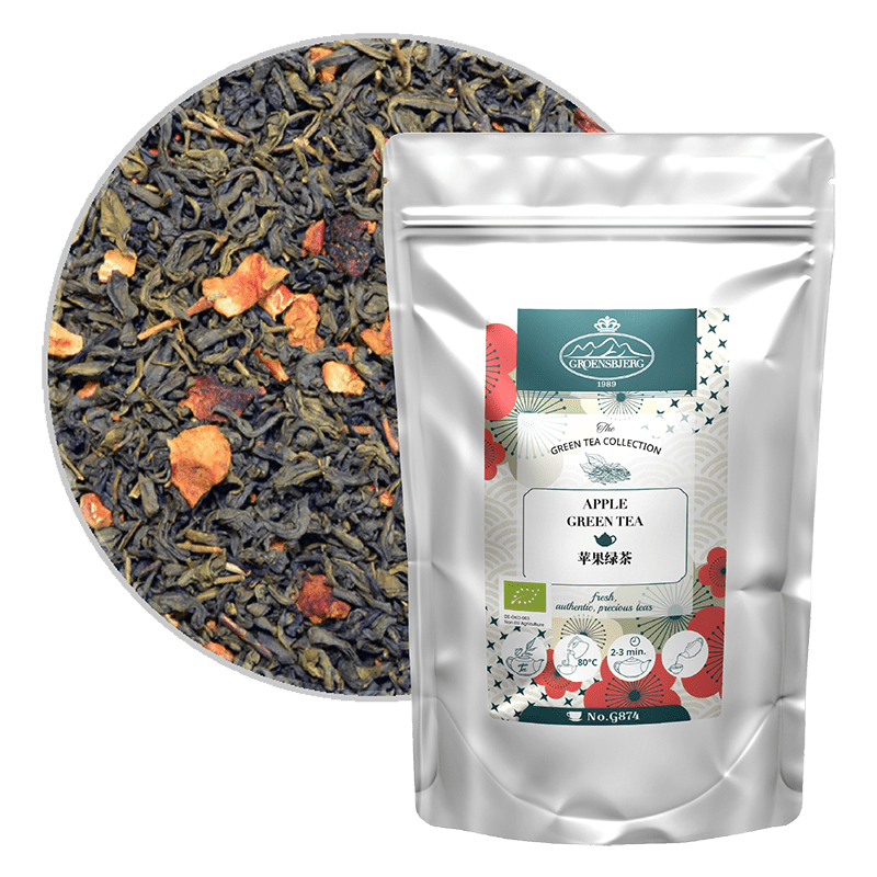 Apple Green Tea 100g Loose Leaf Pouch