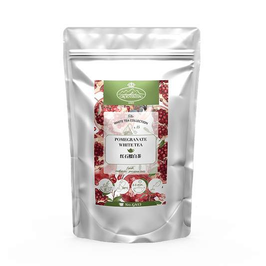 Pomegranate White Tea 37.5g Pyramid Tea Bags