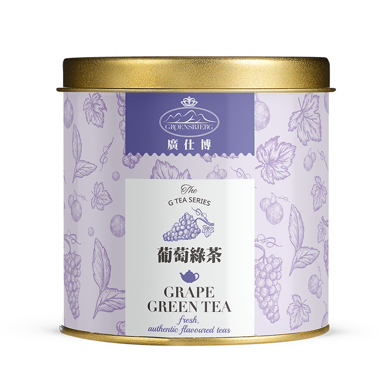 Grape Green Tea 38g Gold Medium Tin