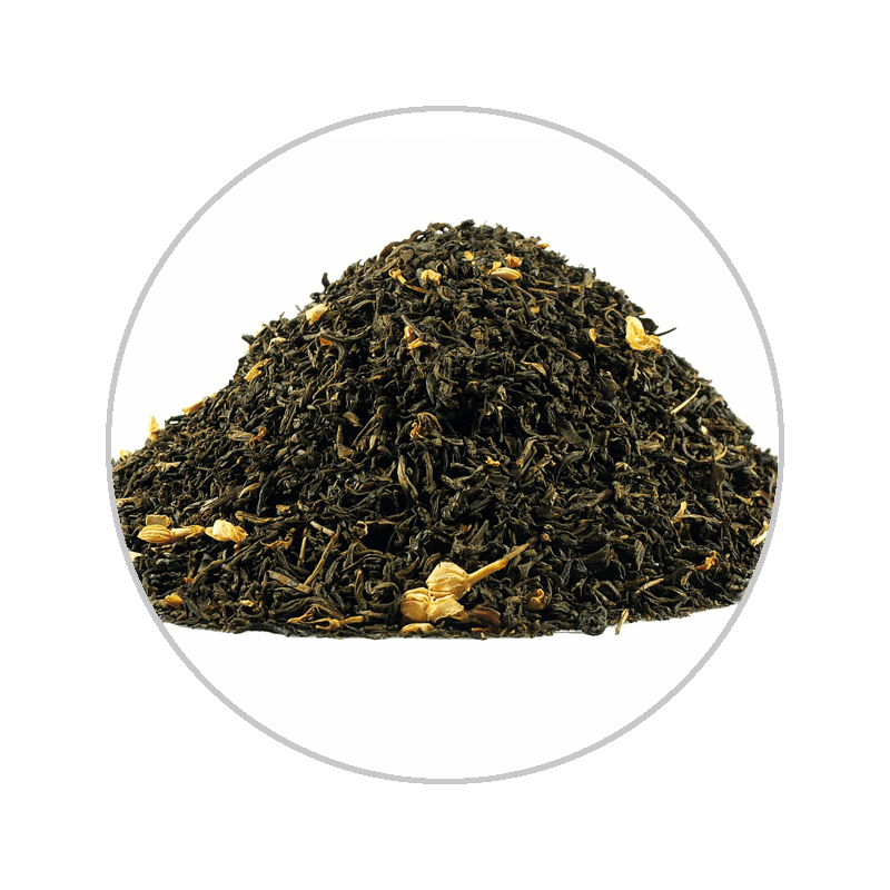 China Jasmine with blossoms 60g Pouch Box with Loose Tea