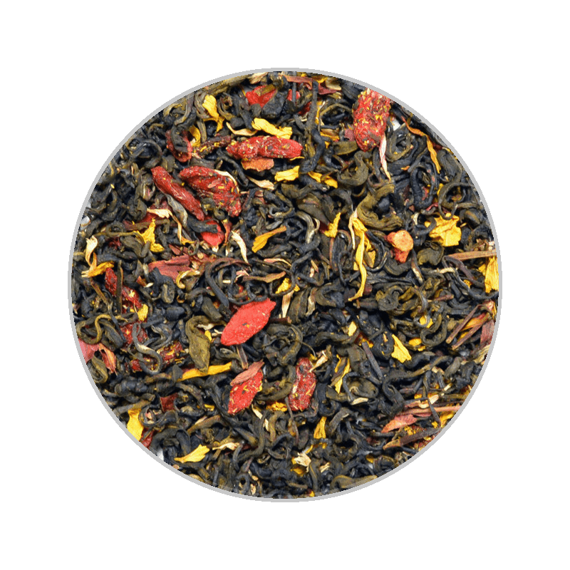 Goji Vanilla Green Tea 100g Loose Leaf Pouch