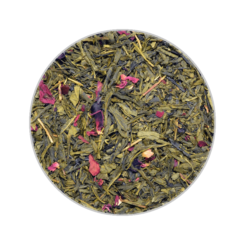 Cherry Blossoms Green 100g Loose Leaf Pouch